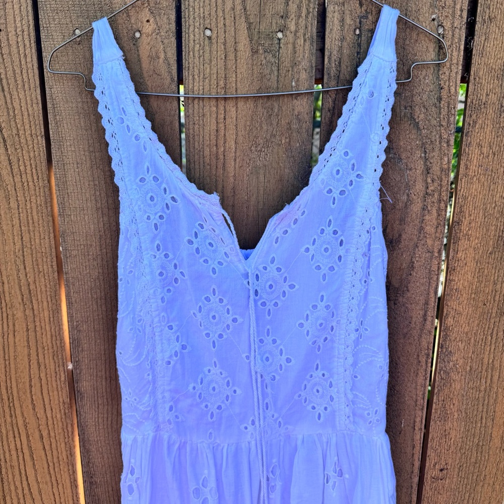 Vintage 100% Cotton White Dress - Picture 3 of 13